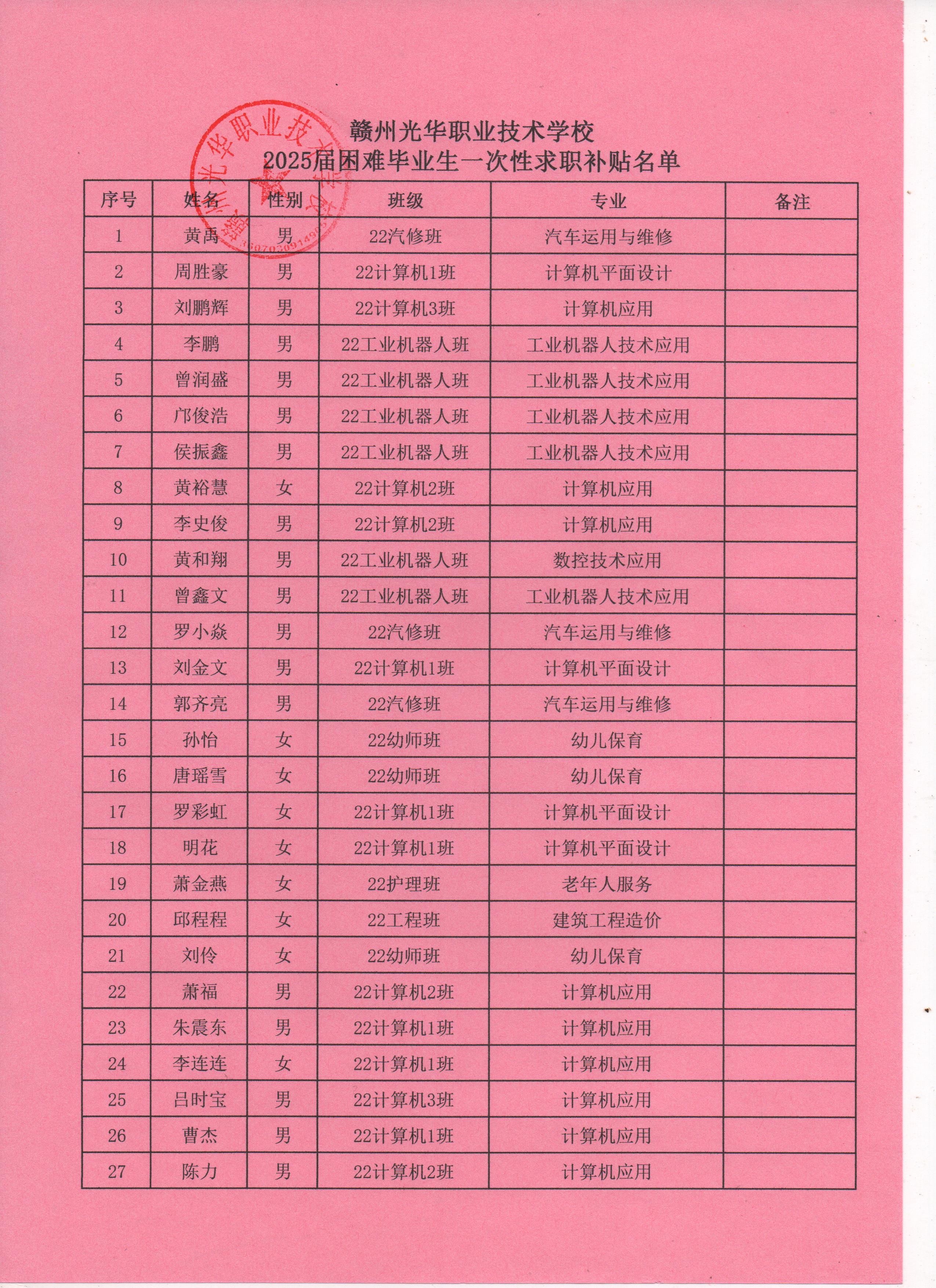 名单公示模板图片